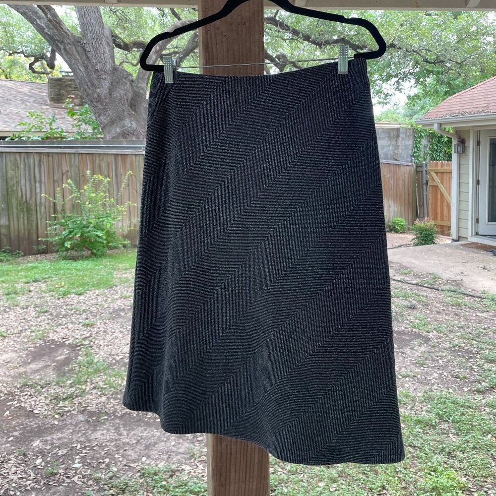 Knit herringbone business skirt, Marks & Spencer, size 12